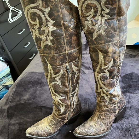 Dan Post Jilted knee high boots - Picture 3 of 7